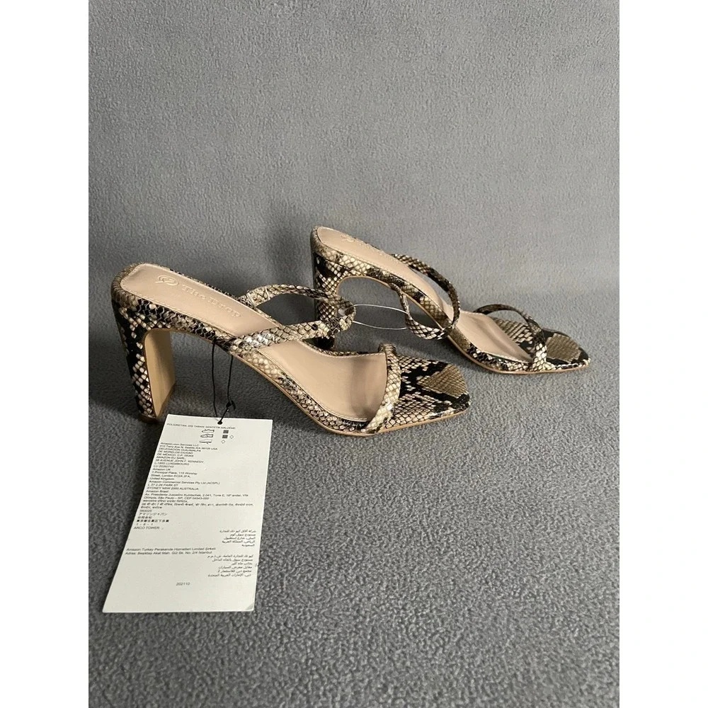 The Drop Avery Sandal/ Heels Snake Pattern Sz7.5 New!‎
